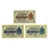 Image 1 : Falkland Islands. Government of the Falkland Islands, 1974 to 1982, Issued Banknote Trio.