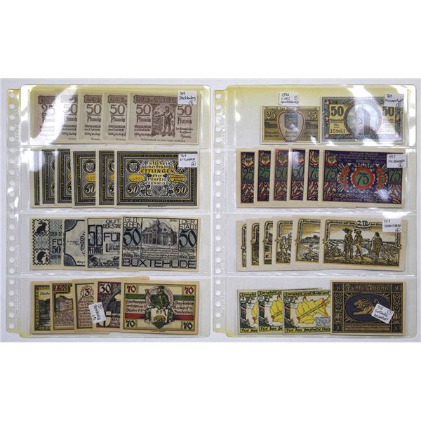 German Notgeld Album Collection, 1919 to 1922