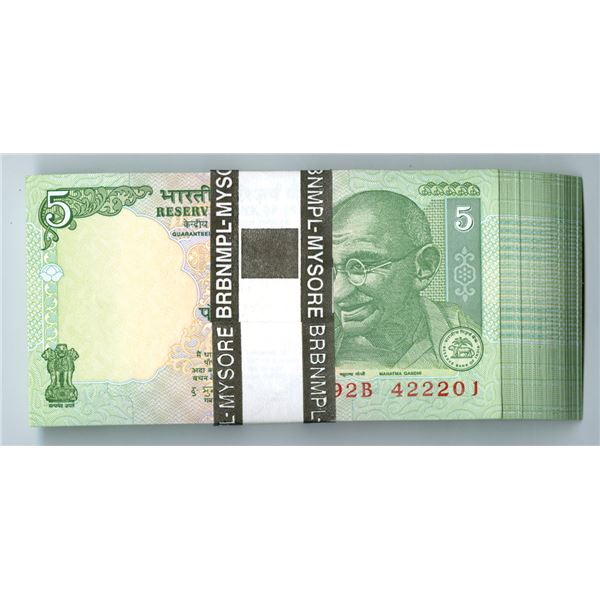India. Reserve Bank of India, 2009, Sealed Package of Banknotes.