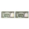 Image 2 : Iran. Bank Markazi Iran, ND (1982-2002), Consecutive Error Pair.