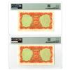Image 2 : Ireland. Central Bank of Ireland, 1959, Sequential Issued Banknote Pair.