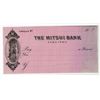 Image 1 : Japan. Mitsui Bank, 1900-1920s, BW&C Specimen Check.