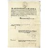 Image 1 : Peru. Cuzco, 1826 I/U Treasury Payment Document, Signed by General AgustÕn Gamarra, 4th and 7th Pres