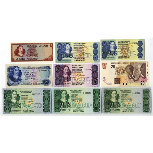 South African Reserve Bank, ND (1967) to ND (1999), Issued Banknote Assortment.