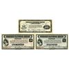 Image 1 : IL. Chicago Clearing House. 1933. Lot of 3 Issued Depression Scrip Notes with Matching Serial #'s 49