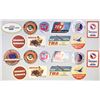 Image 3 : Vintage Airline Baggage Stickers, ND (1940 to 1960s), Global Assortment.