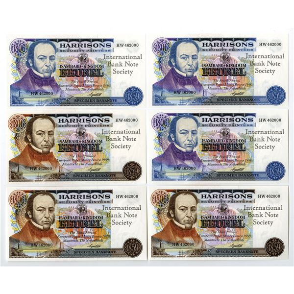 UK. International Bank Note Society, 1989 to 1990, Advertising Banknote & Printer Ad Group.