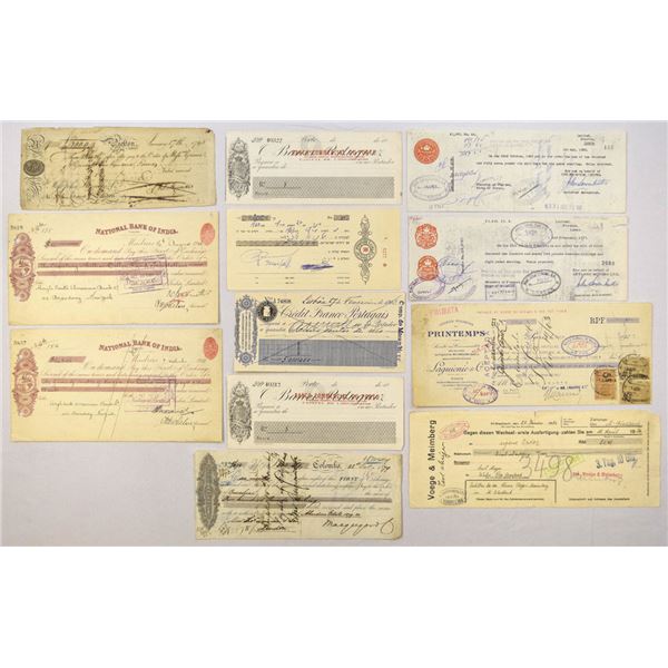 Worldwide Banking Draft and Check Collection, 1795 to 1960.