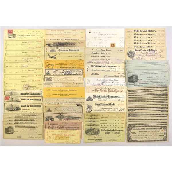 Western States Bank Check and Financial Ephemera Collection, 1890s to 1930s, Issued Assortment