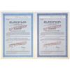 Image 1 : Switzerland. EUROFIMA, 1989, Specimen Bearer Bonds Pair.