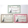 Image 1 : NY. CBS Inc. and Columbia Broadcasting System, Inc., 1987 to 1995, Specimen Bond Trio.