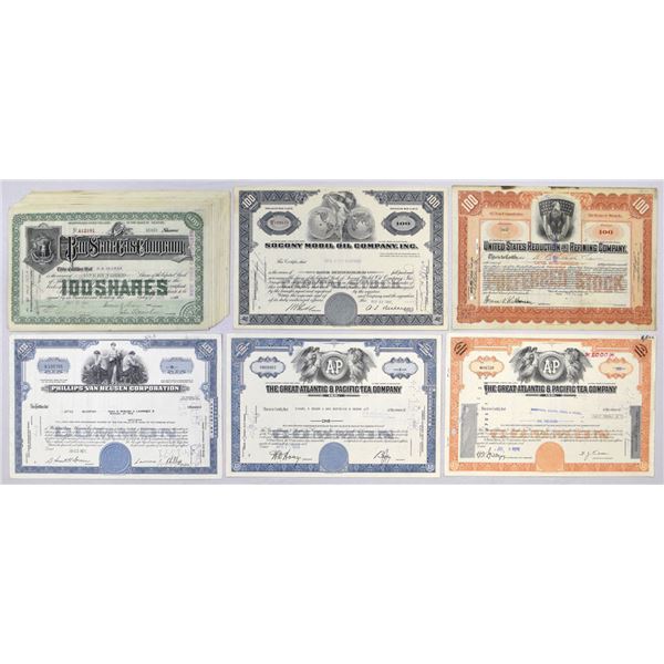 American Corporate I/U and I/C Stock Certificate Collection, 1897 to 1976