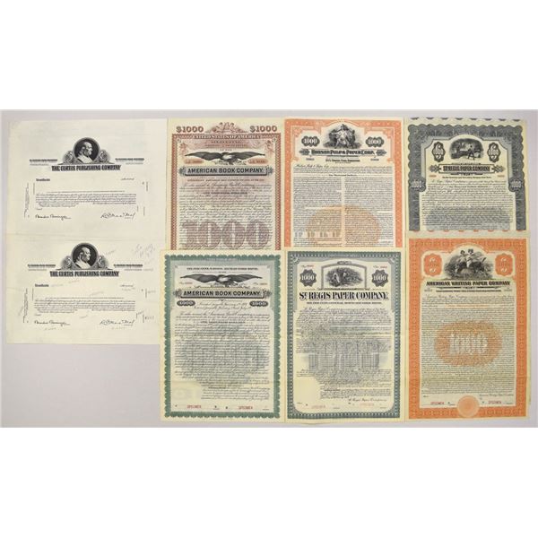 Paper, Publishing & Industrial Specimen and Proof Collection, 1900 to 1946