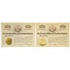 Image 1 : CO. Standard Milling and Smelting Co., 1900, I/U Cripple Creek Stock Certificate Pair.