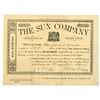 Image 1 : MD. Sun Co., 1897, I/U Stock Certificate, the Publishing entity of The Baltimore Sun Newspaper