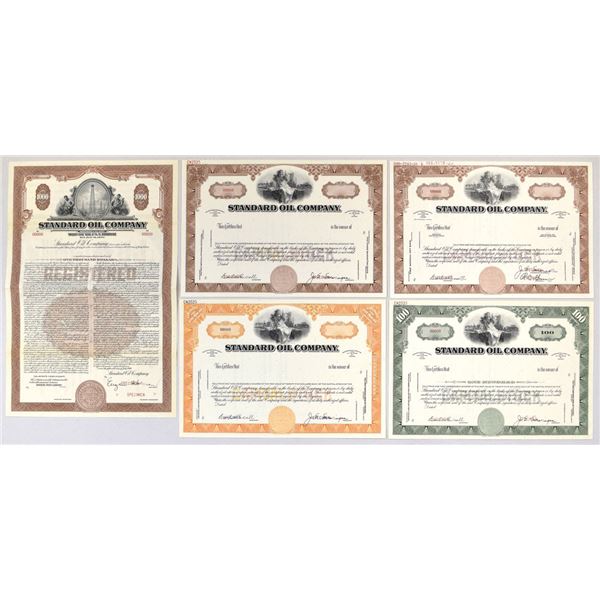 NJ. IN., Standard Oil Co. Specimen Stock and Bond Collection, ND (1970s).