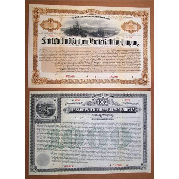 MN. And Dakota Territory. St. Paul, Minneapolis & Manitoba and, St. Paul & North Pacific Rail Way Co
