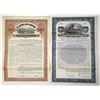 Image 1 : NH & VT. New Hampshire and Vermont  Railroads, 1913 and 1930, Specimen Coupon Bond Pair.