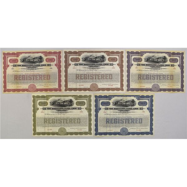 OH. Wheeling and Lake Erie Railway Co., ND (1917), Specimen Bond Assortment.