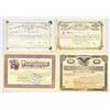 Image 1 : Electric Light Companies, 1890 to 1927, Issued Stock Certificate Quartet.