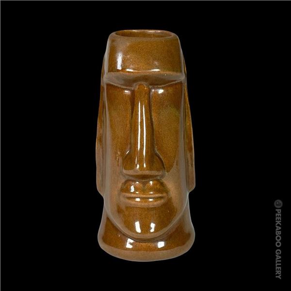BEAUCE - SPURLIN BROWN MOAI TIKI MUG.