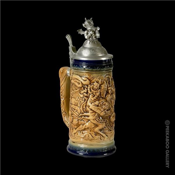 MUNKENSTEIN KRAMPUS STEIN BROWN w/ ORIG BOX.