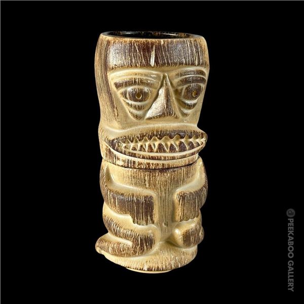 MUNKTIKI TAN "LITTLE PNG STACKER" TIKI MUG SET.