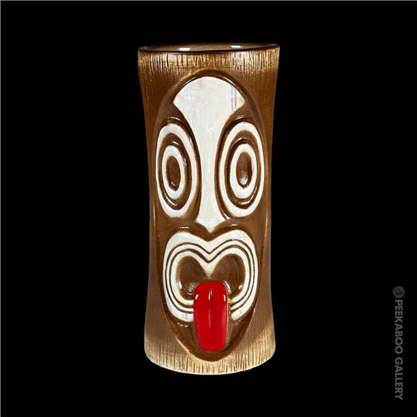 TRADER MORT'S 2nd EDITION TIKI MUG IN ORIGINAL BOX.