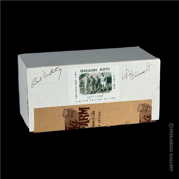 OCEANIC ARTS 50TH ANNIVERSARY MUG SEALED ORIGINAL BOX SIGNED BY BOB & LEROY.