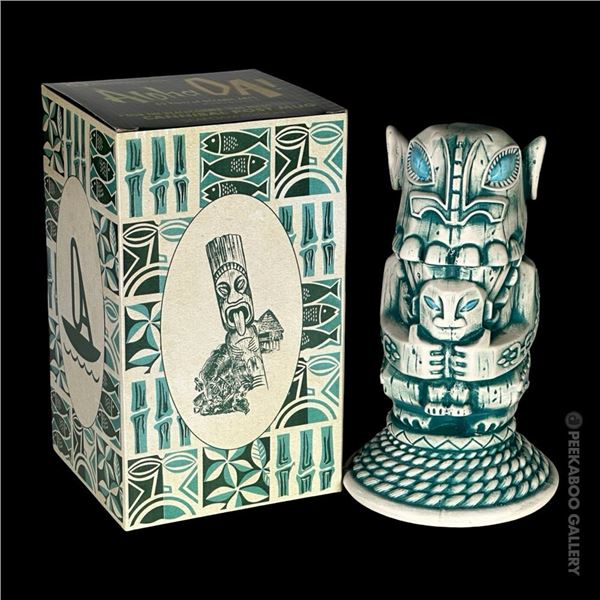 OCEANIC ARTS ALOHA, OA! EXHIBITION MUG BLUE IN ORIG BOX.