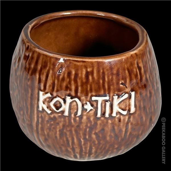 STEVE CRANE KON TIKI COCONUT CONDIMENT BOWL.