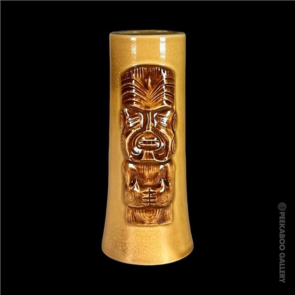 RARE KONA-KAI SIGNATURE MAORI PLAQUE TIKI MUG.