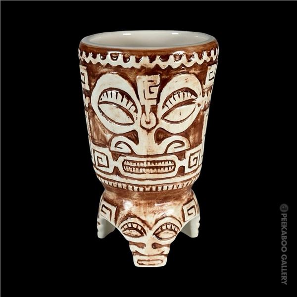 TRADER VIC'S "MARQUESAN DRUM" TIKI MUG.