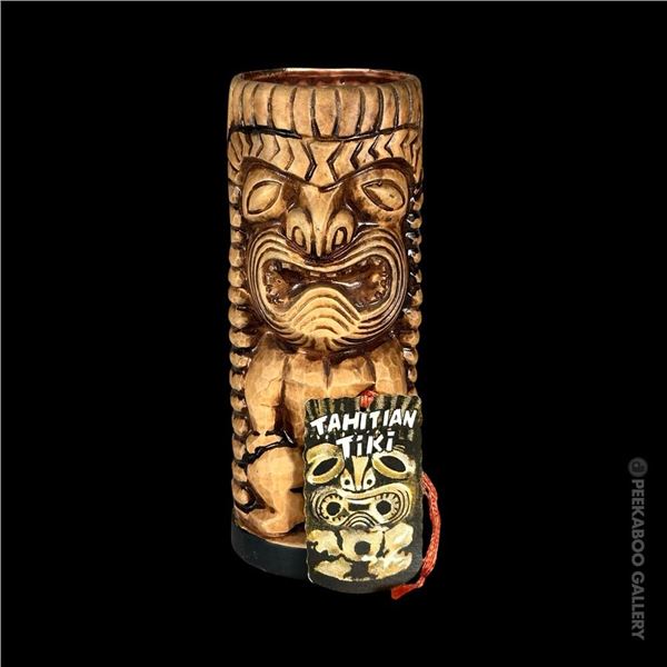HAWAIIAN KU WAR GOD TIKI MUG wt ORIGINAL HANG TAG.