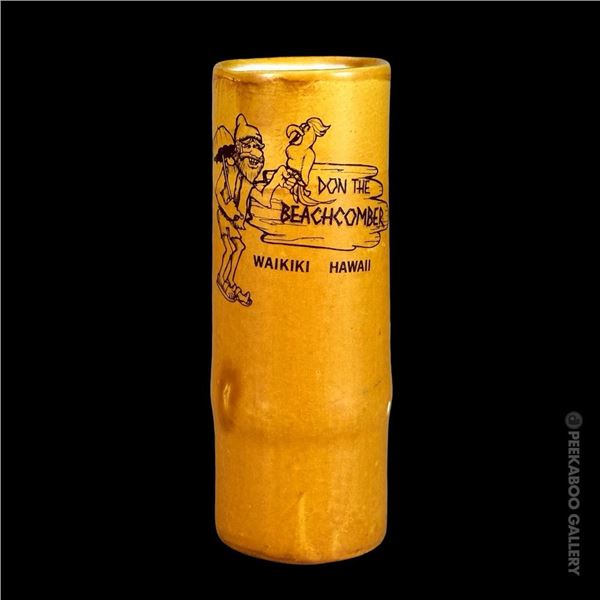 RARE 1970s DON THE BEACHCOMBER BAMBOO MUG.