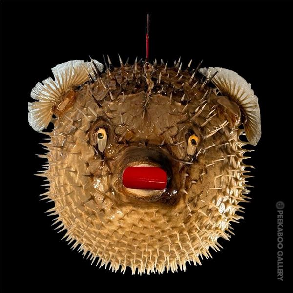 MASSIVE ORIGINAL OCEANIC ARTS 15" BLOWFISH LAMP