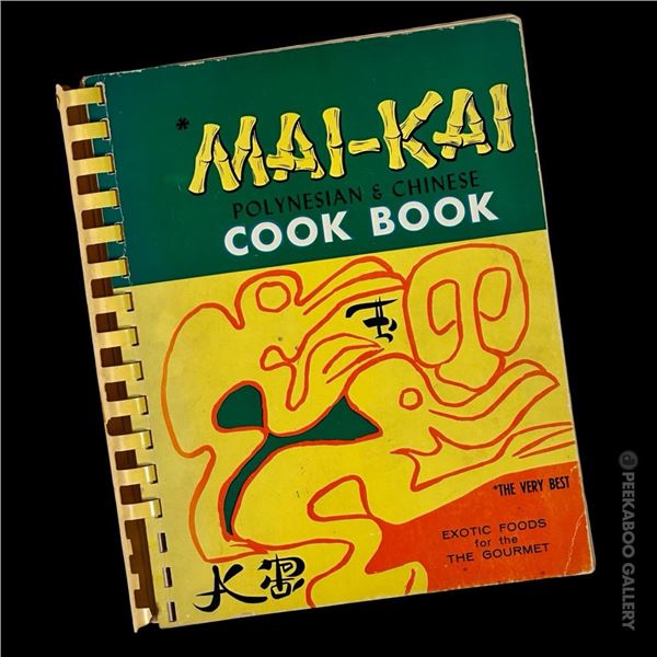 RARE SPIRAL-BOUND "MAI-KAI" COOKBOOK.
