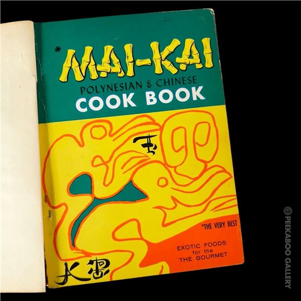 RARE MAI-KAI POYNESIAN & CHINESE COOKBOOK - LIBRARY OF CONGRESS FILE COPY.
