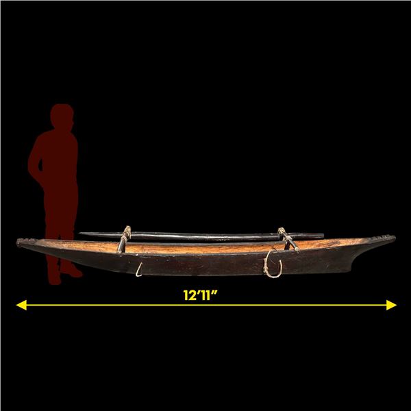 BREATHTAKING TAHITIAN OUTRIGGER CANOE FROM THE HISTORIC "KONA KAI" IN PHILADELPHIA, PA.