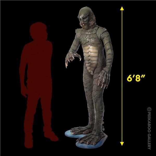 LIFE-SIZE CUSTOM KELLY MANN "THE CREATURE FROM THE BLACK LAGOON" FIGURE.