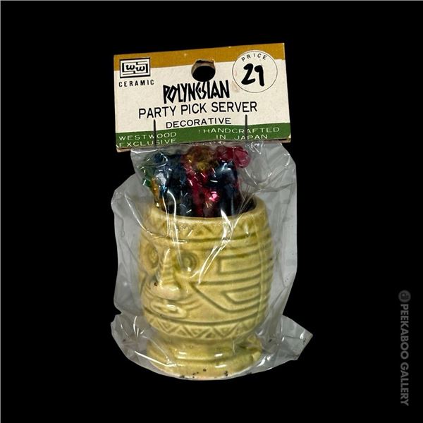 WESTWOOD "TIKI PARTY PICK SERVER" IN ORIGINAL PACKAGE.
