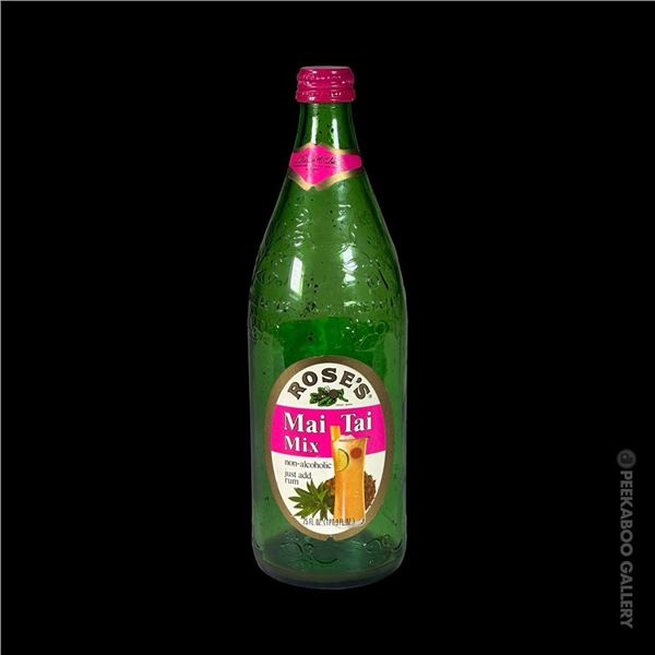 VINTAGE ROSE'S "MAI TAI MIX" BOTTLE.