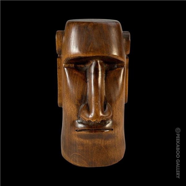 OCEANIC ARTS CARVED #223 AKU AKU HEAD TIKI.