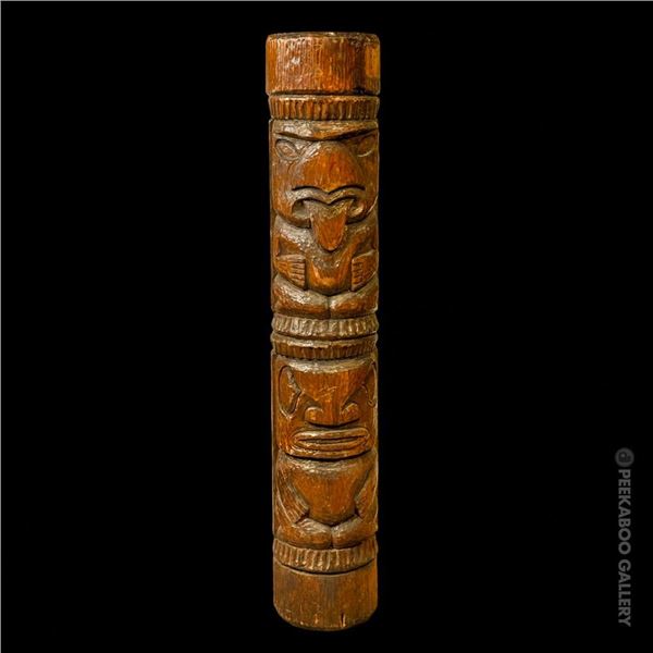 VINTAGE RESTAURANT SALVAGE TAHITIAN TIKI POST.