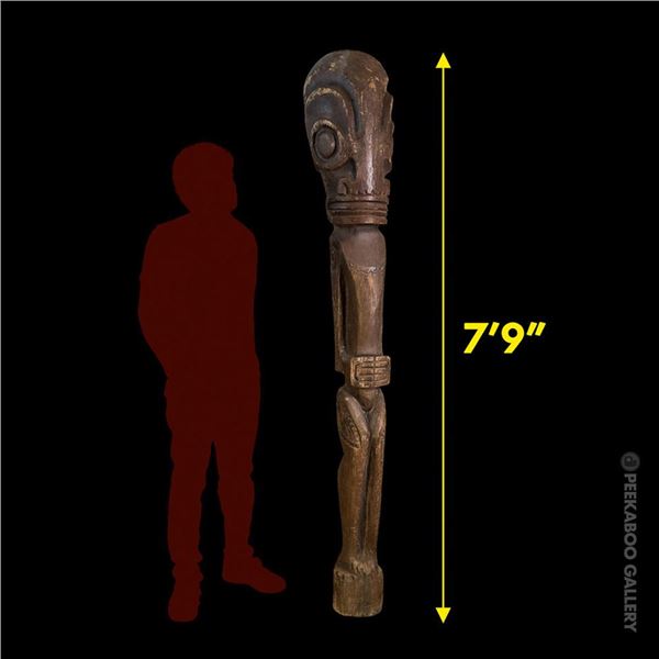 MAGNIFICENT TRADER VIC'S NEW YORK MARQUESAN TIKI IDOL.