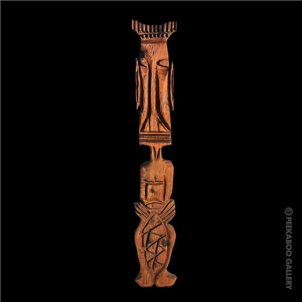 WITCO TIKI BONGO PLAYER WALL CARVING.