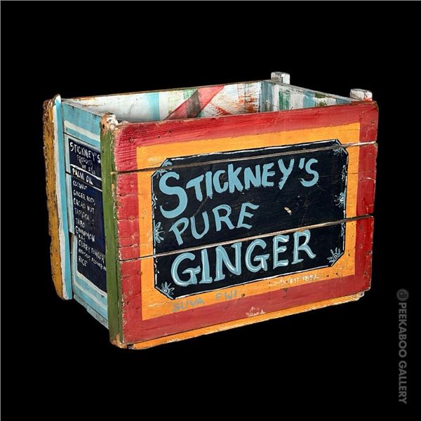 OCEANIC ARTS "STICKNEY'S PURE GINGER" DOCK CARGO CRATE PROP.