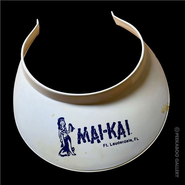 RARE 1970s MAI-KAI GIFT SHOP TENNIS SUN VISOR.
