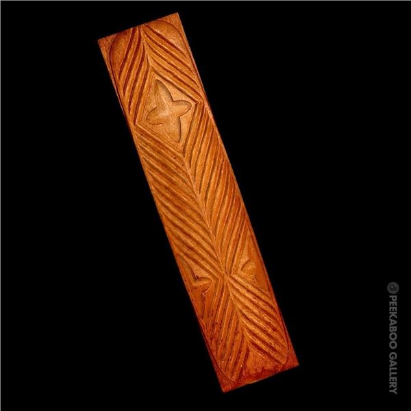 ORIGINAL EARLY OCEANIC ARTS MASTER PATTERN - DOUBLE-SIDED "ABORIGINAL SHIELD" FOR THE MAI-KAI.