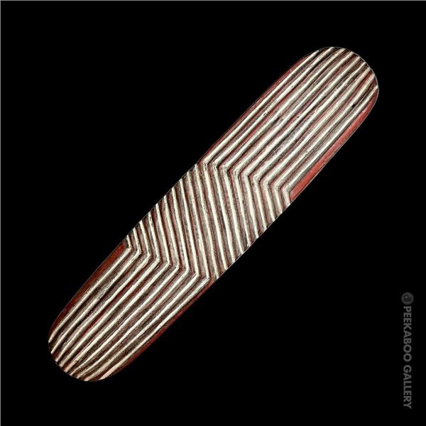 OCEANIC ARTS #461 POLYCHROMED "ABORIGINAL SHIELD".
